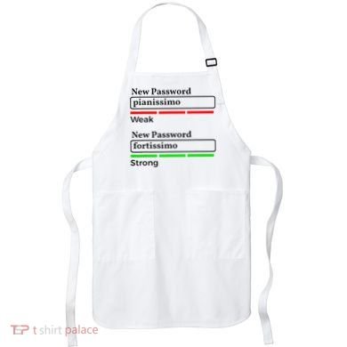Funny Musician Password Classical Music Theory Class Jokes Apron