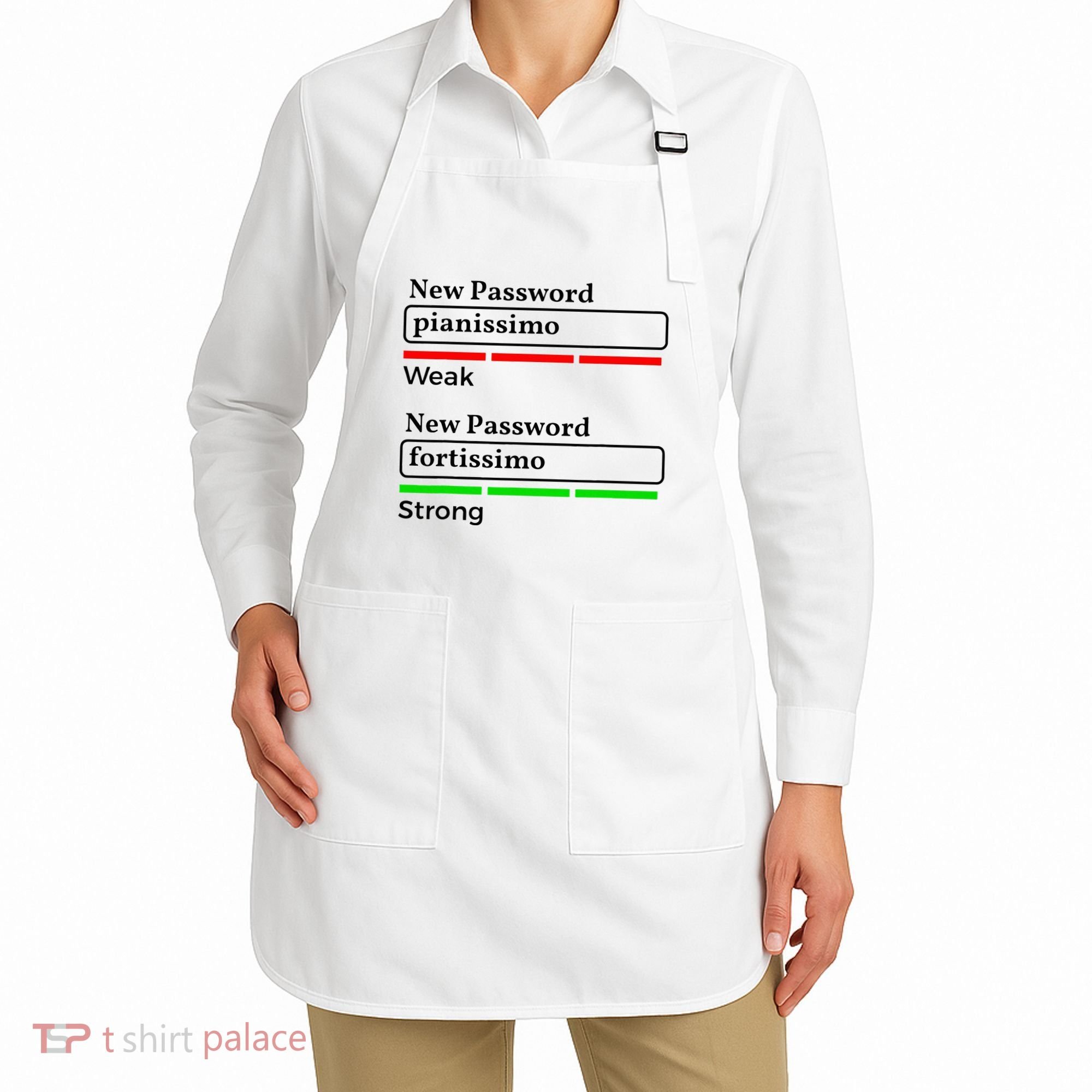 Funny Musician Password Classical Music Theory Class Jokes Apron