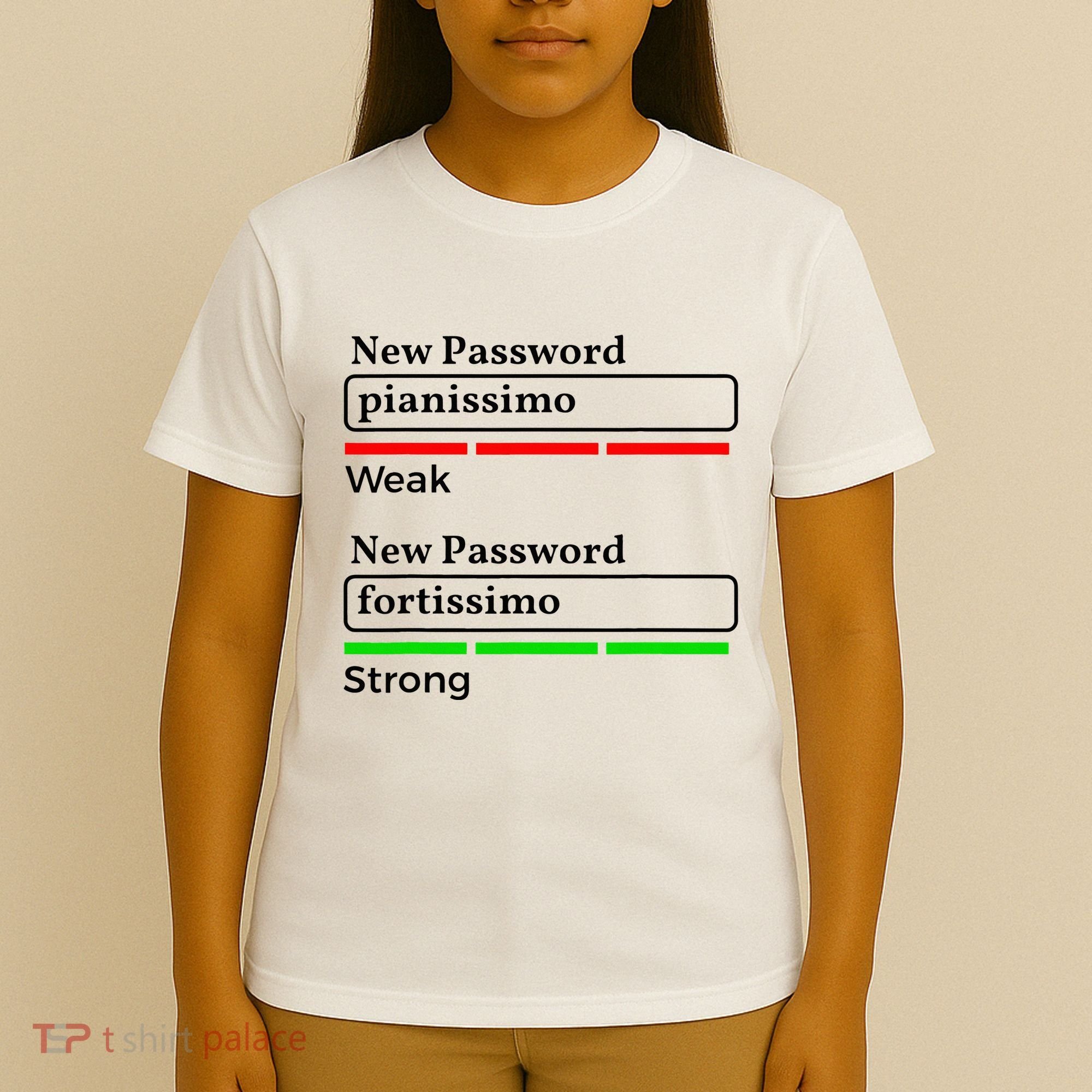 Funny Musician Password Classical Music Theory Class Jokes T-Shirt