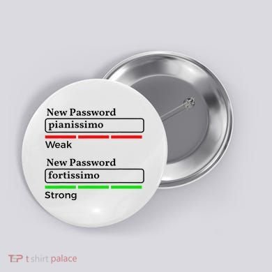 Funny Musician Password Classical Music Theory Class Jokes Button