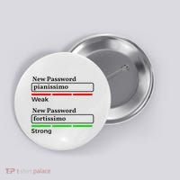 Funny Musician Password Classical Music Theory Class Jokes Button thumb 0