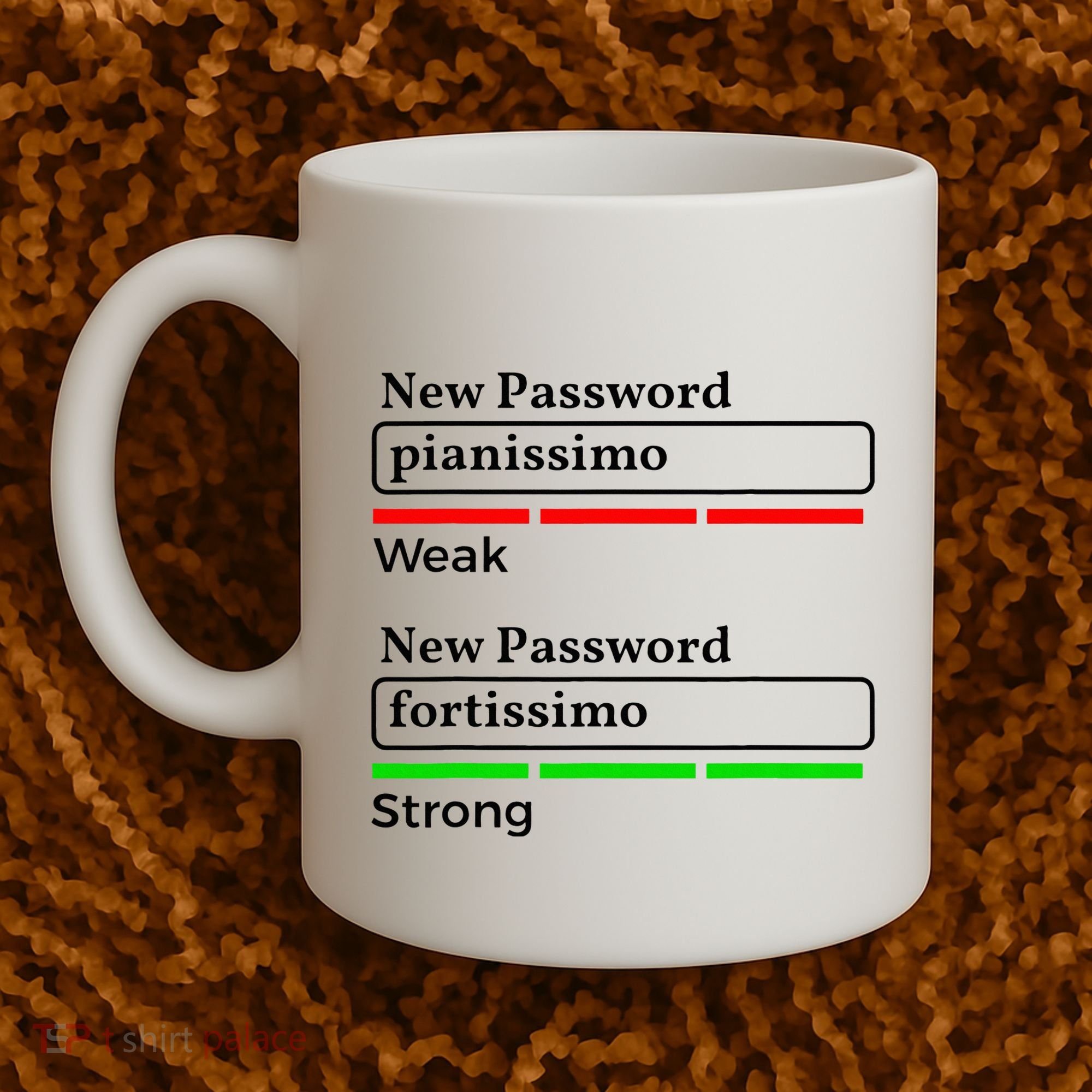 Funny Musician Password Classical Music Theory Class Jokes Coffee Mug