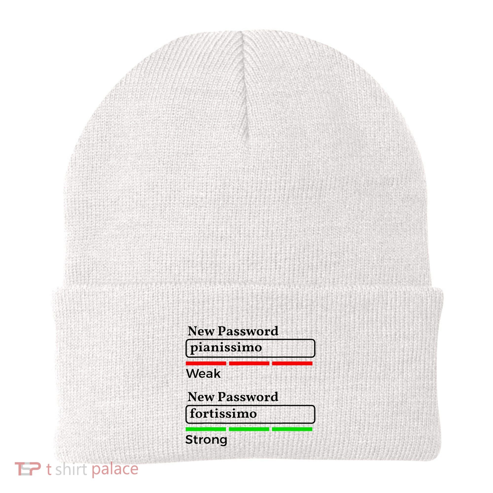 Funny Musician Password Classical Music Theory Class Jokes Beanie