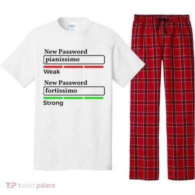 Funny Musician Password Classical Music Theory Class Jokes Pajama Set