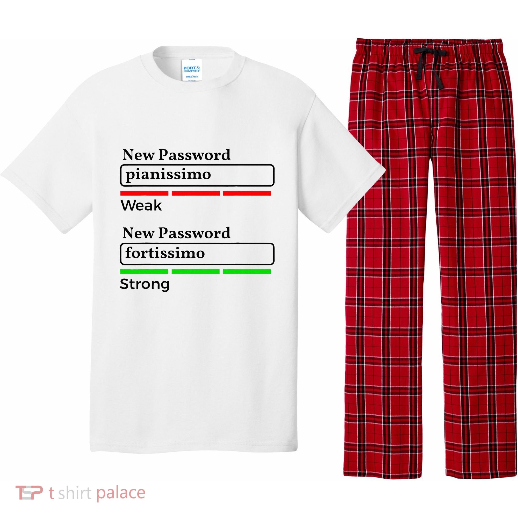 Funny Musician Password Classical Music Theory Class Jokes Pajama Set