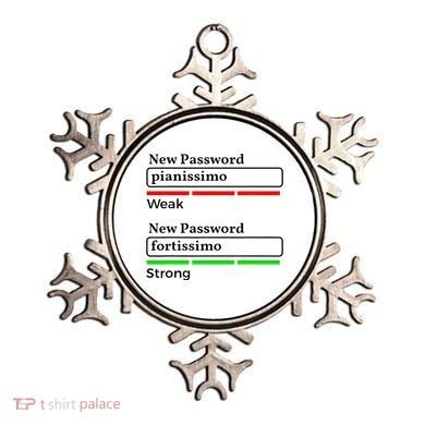 Funny Musician Password Classical Music Theory Class Jokes Ornament