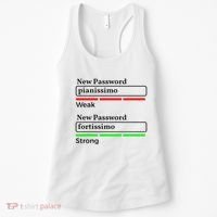 Funny Musician Password Classical Music Theory Class Jokes Women's Tank Top thumb 0