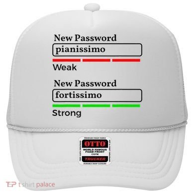 Funny Musician Password Classical Music Theory Class Jokes Hat