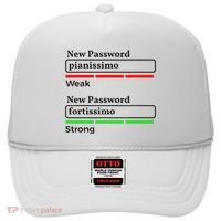 Funny Musician Password Classical Music Theory Class Jokes Hat thumb 0