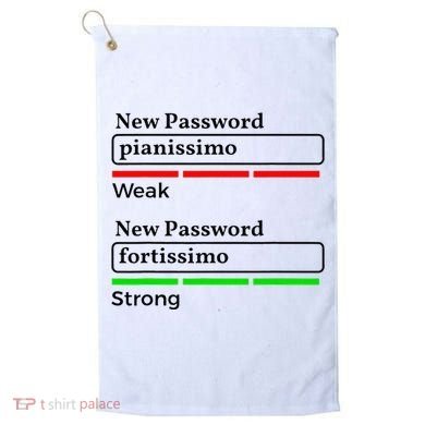 Funny Musician Password Classical Music Theory Class Jokes Golf Towel