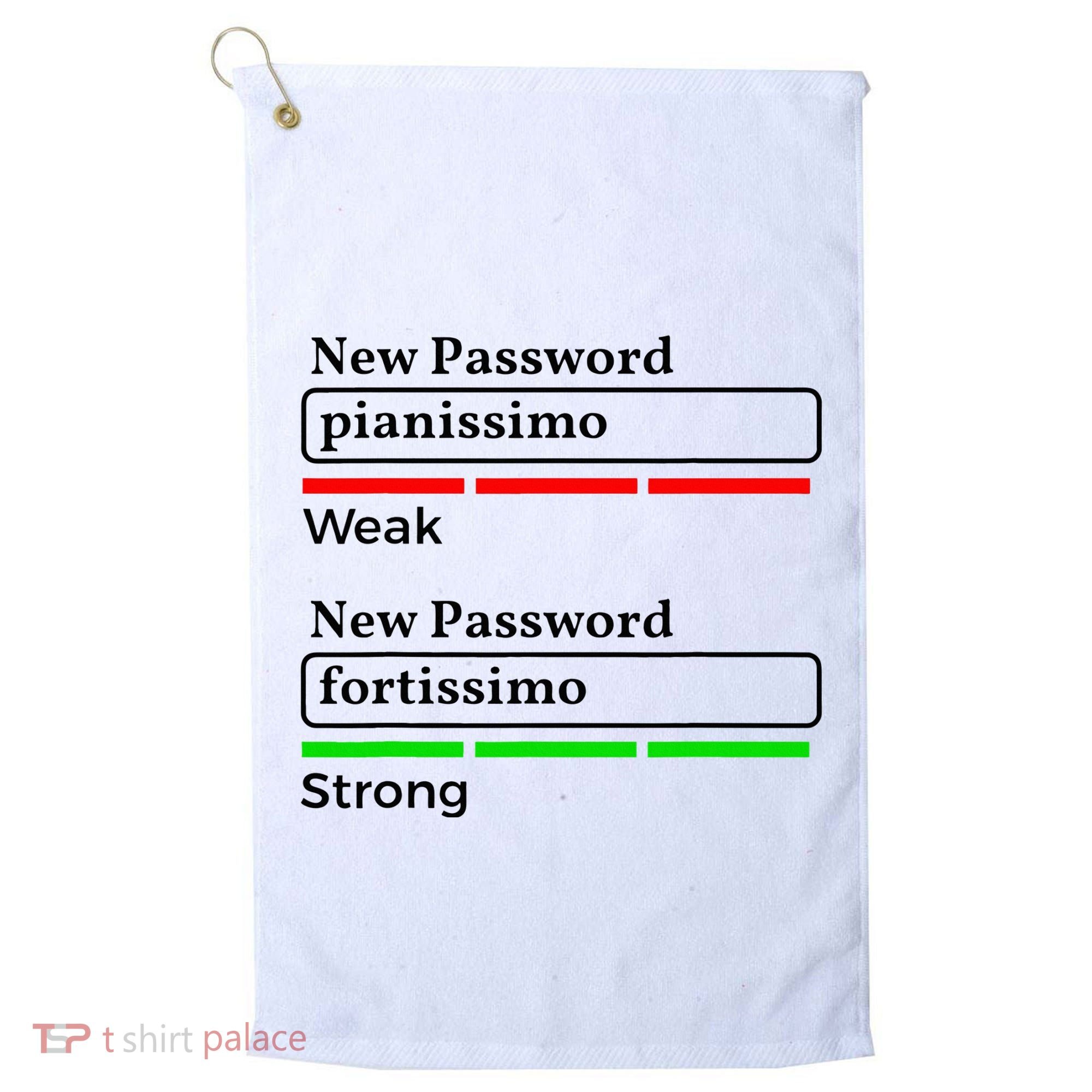 Funny Musician Password Classical Music Theory Class Jokes Golf Towel
