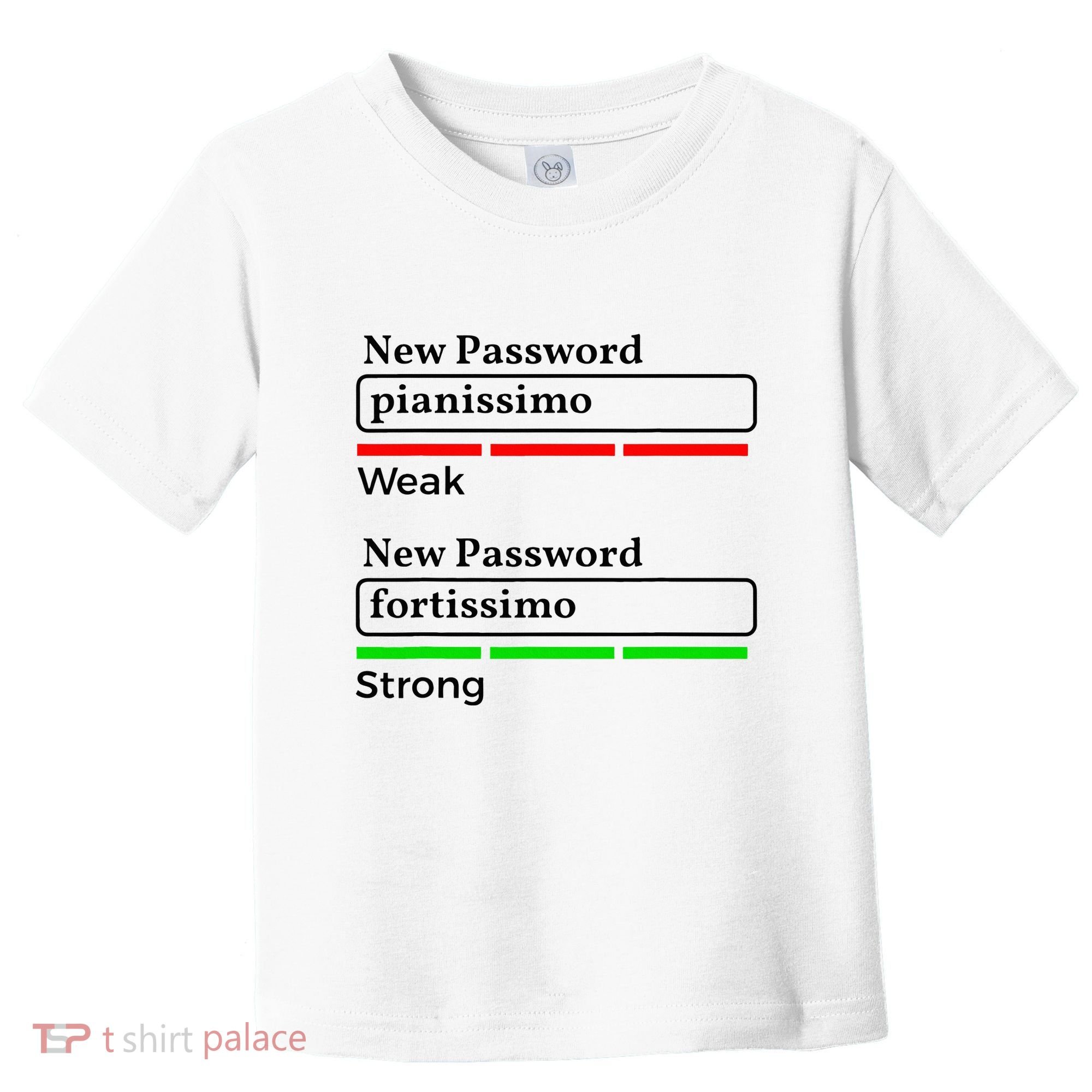 Funny Musician Password Classical Music Theory Class Jokes Toddler T-Shirt