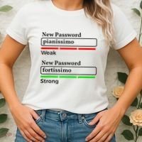 Funny Musician Password Classical Music Theory Class Jokes Women's T-Shirt thumb 2