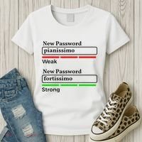 Funny Musician Password Classical Music Theory Class Jokes Women's T-Shirt thumb 3