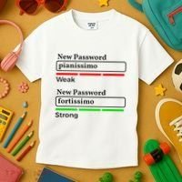 Funny Musician Password Classical Music Theory Class Jokes Kids T-Shirt thumb 3