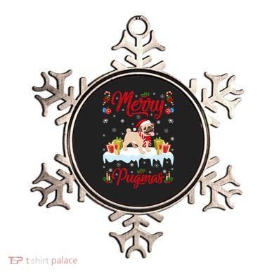 Funny Merry Pugmas Xmas Gift Santa Hat Pug Christmas Gift Ornament