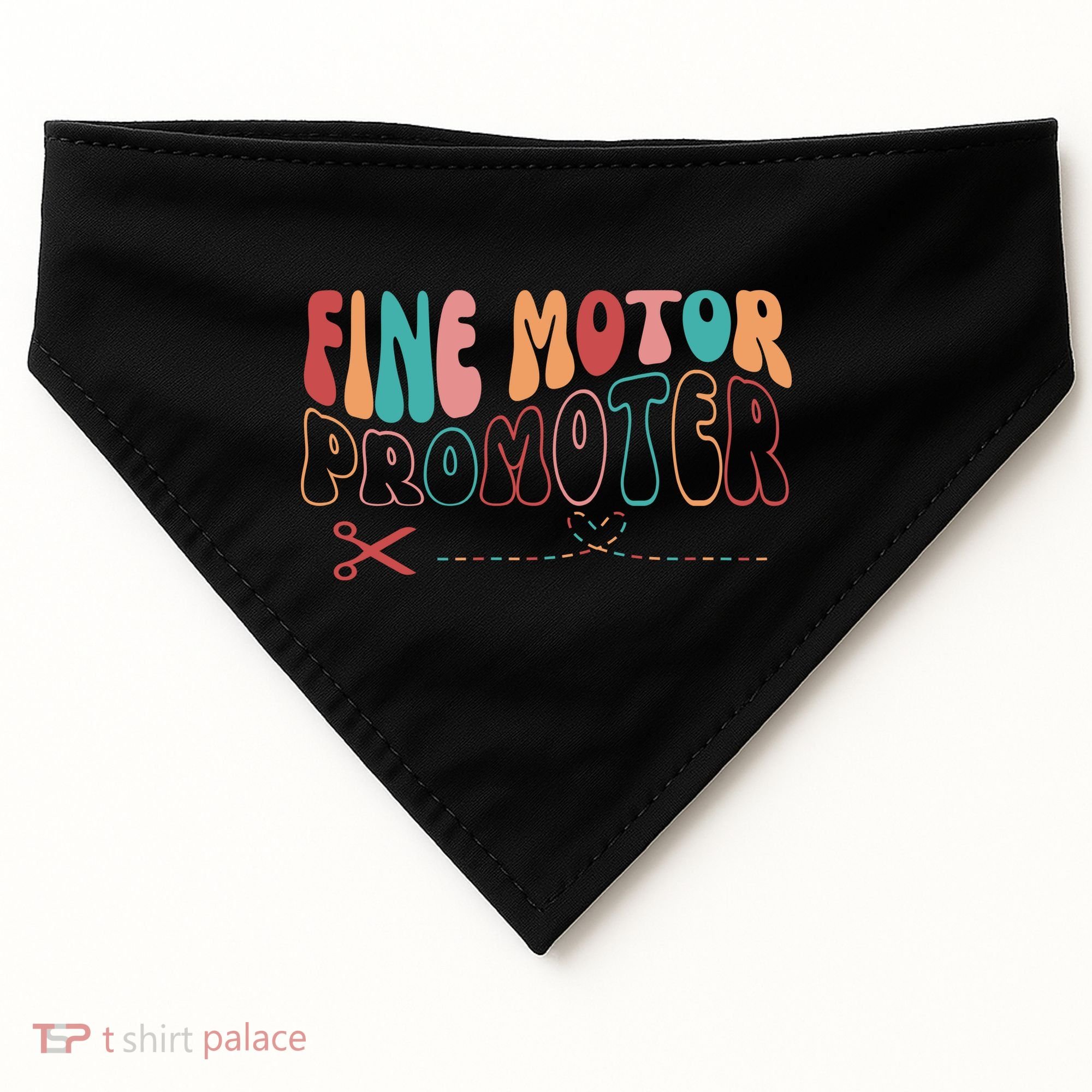 Fine Motor Promoter Ticket Funny USA-Made Doggie Bandana