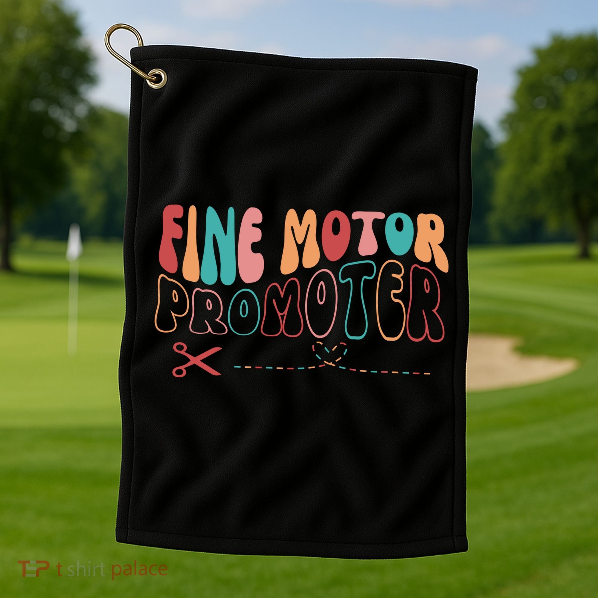 Fine Motor Promoter Ticket Funny Golf Towel
