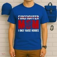 Firefighter Mom Proud Fire Mom Of A Firefighter Mother Great Gift T-Shirt thumb 6