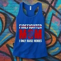 Firefighter Mom Proud Fire Mom Of A Firefighter Mother Great Gift Women's Tank Top thumb 3
