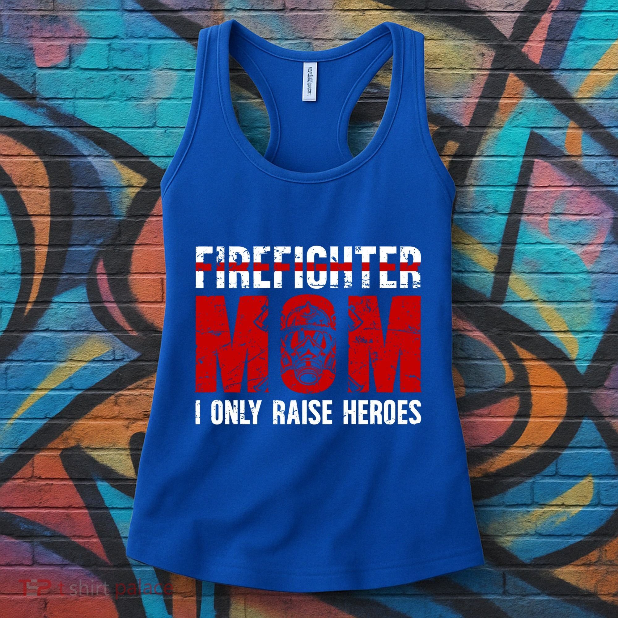 Firefighter Mom Proud Fire Mom Of A Firefighter Mother Great Gift Women's Tank Top