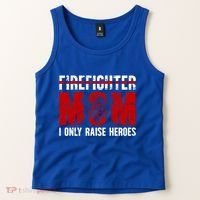 Firefighter Mom Proud Fire Mom Of A Firefighter Mother Great Gift Tank Top thumb 2