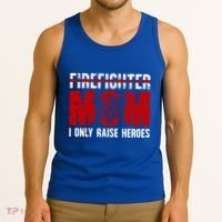 Firefighter Mom Proud Fire Mom Of A Firefighter Mother Great Gift Tank Top thumb 3