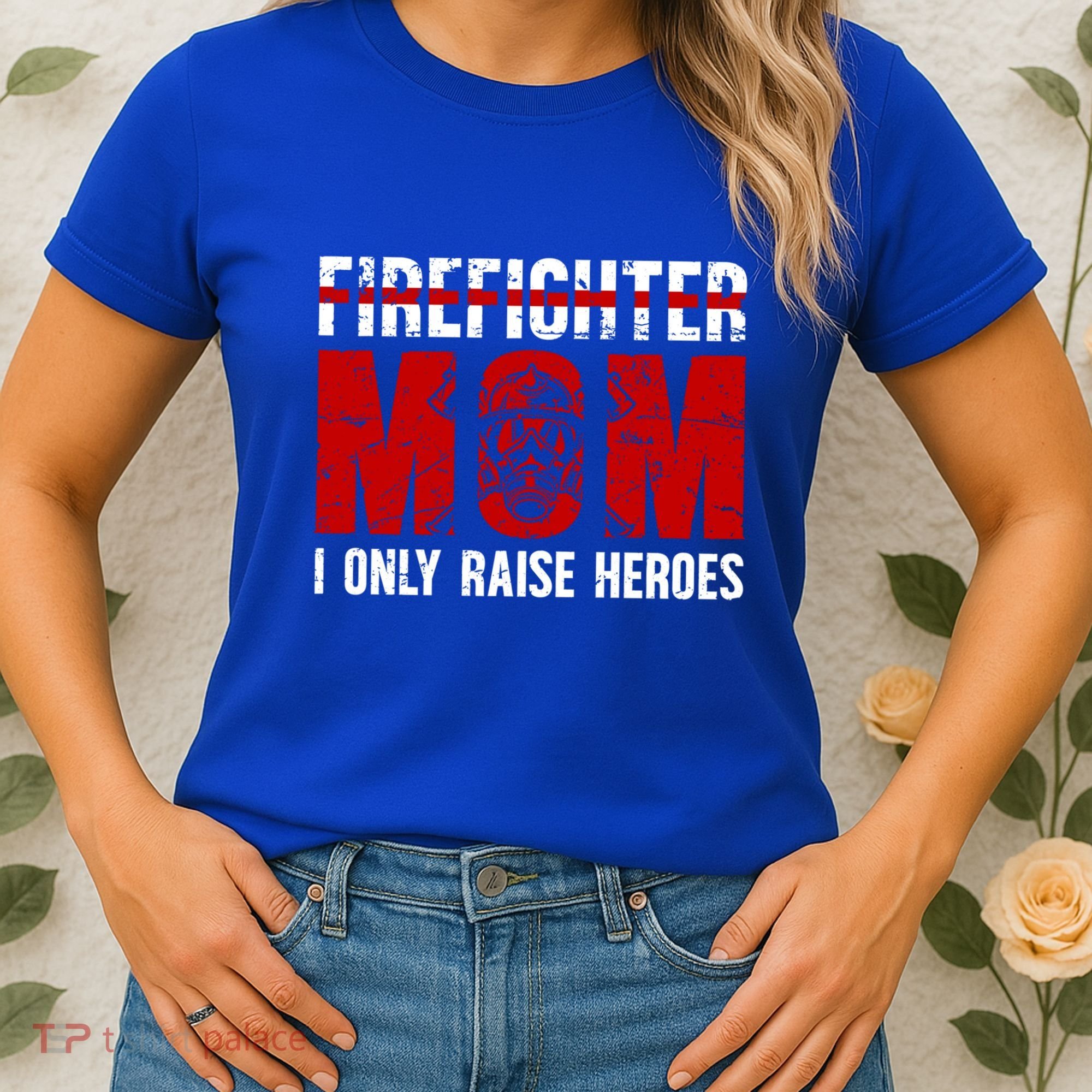 Firefighter Mom Proud Fire Mom Of A Firefighter Mother Great Gift Women's T-Shirt