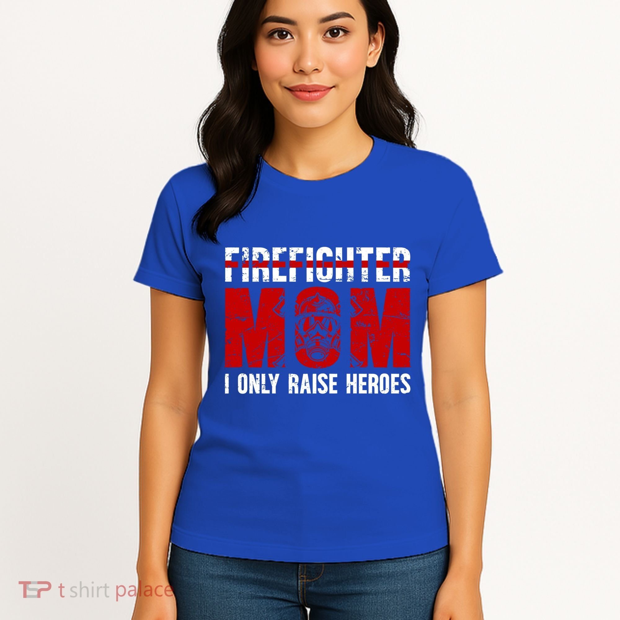 Firefighter Mom Proud Fire Mom Of A Firefighter Mother Great Gift Women's T-Shirt