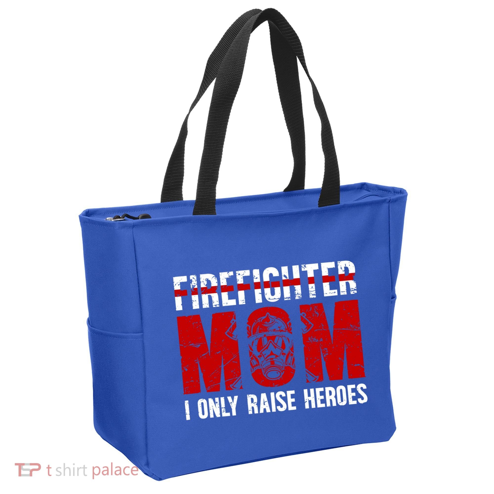 Firefighter Mom Proud Fire Mom Of A Firefighter Mother Great Gift Tote Bag