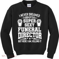 Funny Mortician Proud Funeral Director Kids Sweatshirt thumb 0
