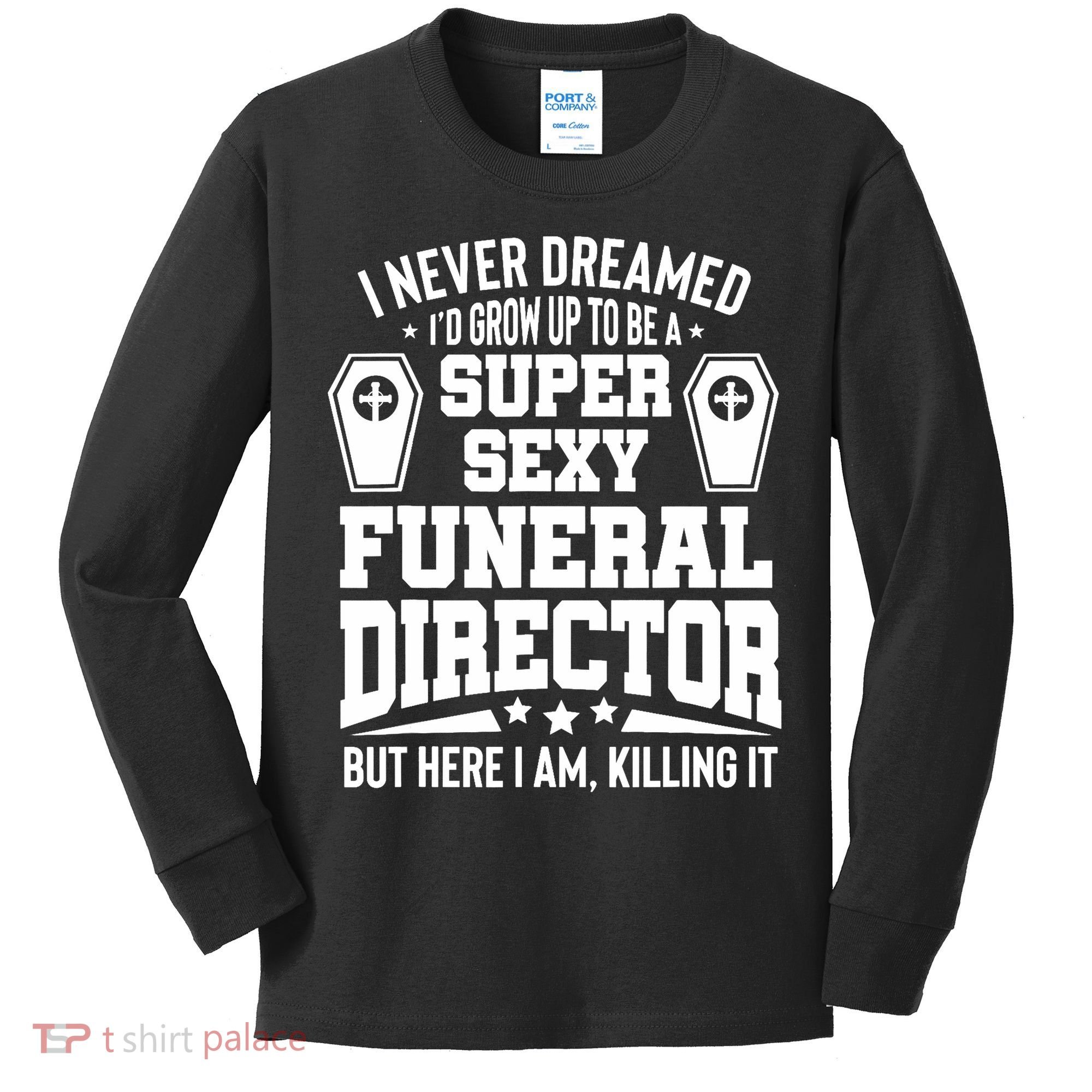 Funny Mortician Proud Funeral Director Kids Long Sleeve Shirt