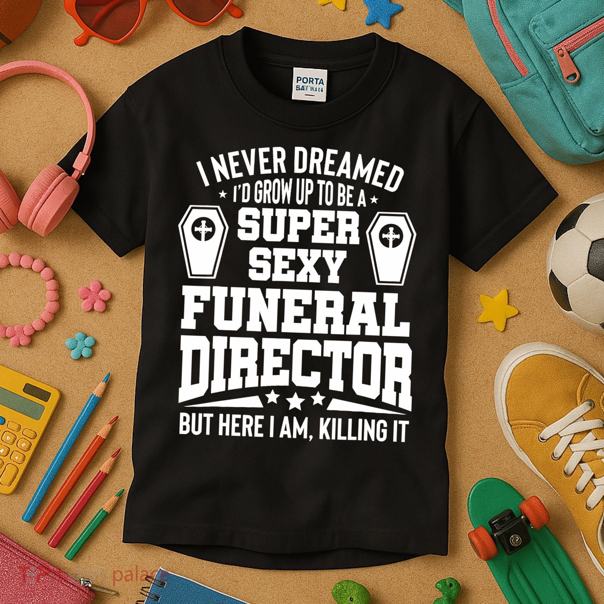 Funny Mortician Proud Funeral Director Kids T-Shirt