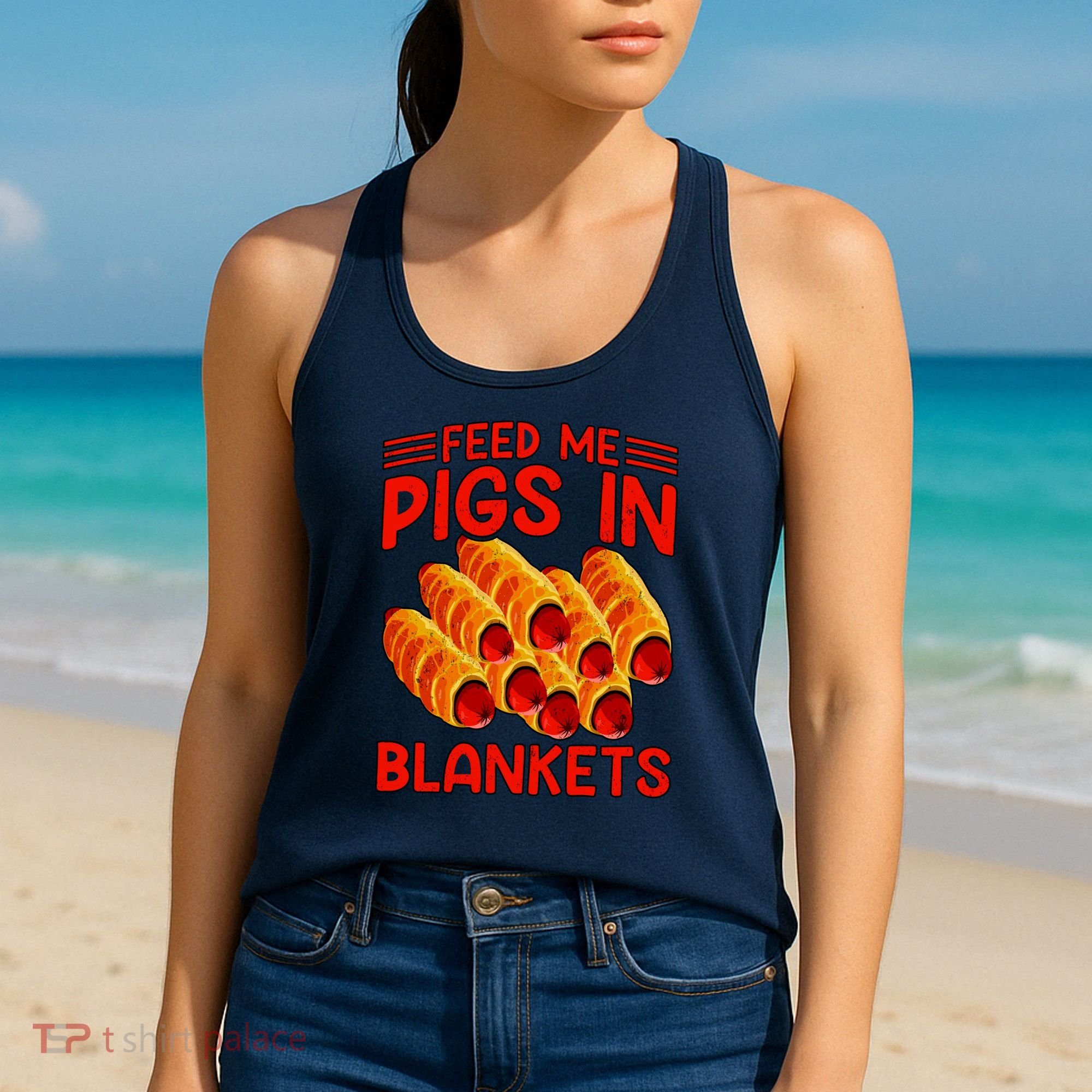 Feed Me Pigs In Blankets Women's Tank Top