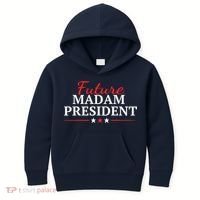 Future Madam President Funny Feminist Kids Hoodie thumb 0