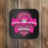 Funny Mom Patrol Dog Puppy Mom Patrol T Coaster thumb 0