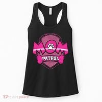 Funny Mom Patrol Dog Puppy Mom Patrol T Women's Tank Top thumb 0