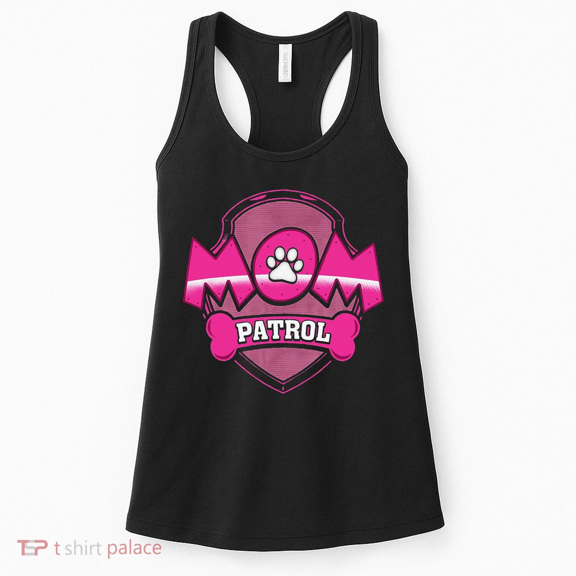 Funny Mom Patrol Dog Puppy Mom Patrol T Women's Tank Top