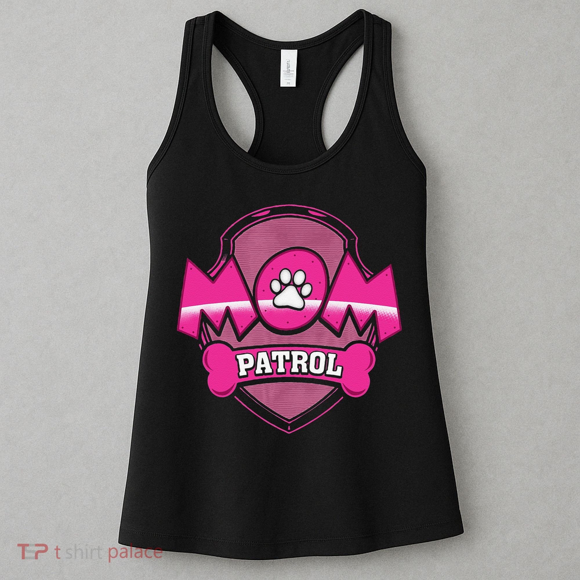 Funny Mom Patrol Dog Puppy Mom Patrol T Women's Tank Top