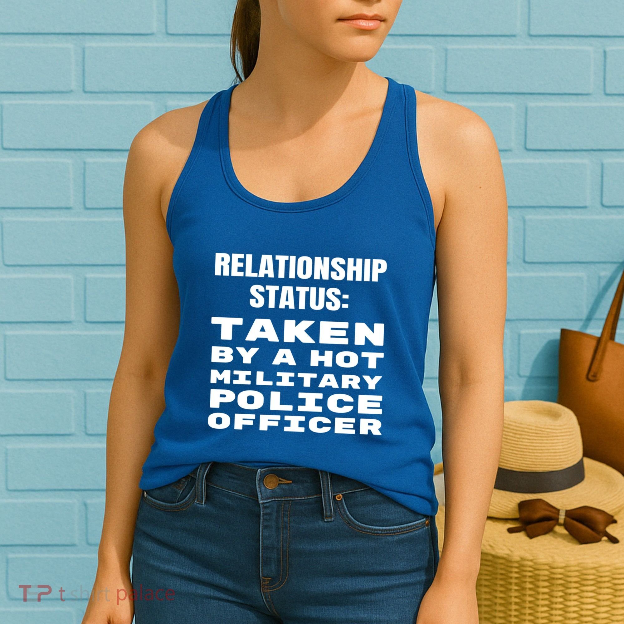 Funny Military Police Friend Friend Wife Husband Gift Women's Tank Top