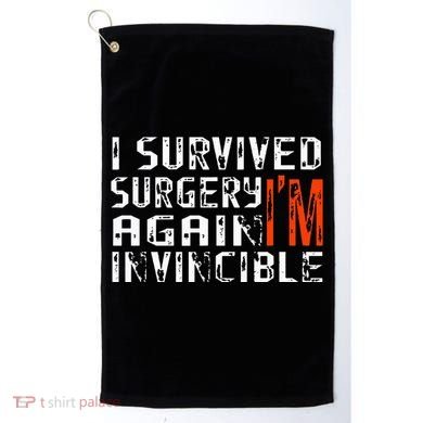 Funny Multiple Post Surgery Get Well Soon Golf Towel