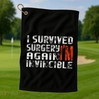Funny Multiple Post Surgery Get Well Soon Golf Towel thumb 1