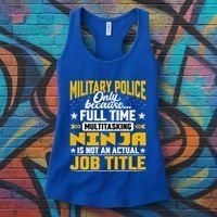 Funny Military Police Job Title Funny Military Guard Gift Women's Tank Top thumb 3