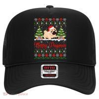 Funny Merry Pugmas Xmas Gift Santa Hat Ugly Pug Christmas Gift Hat thumb 0