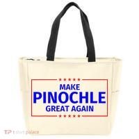 Funny Make Pinochle Great Again Parody Gifts Tote Bag thumb 0