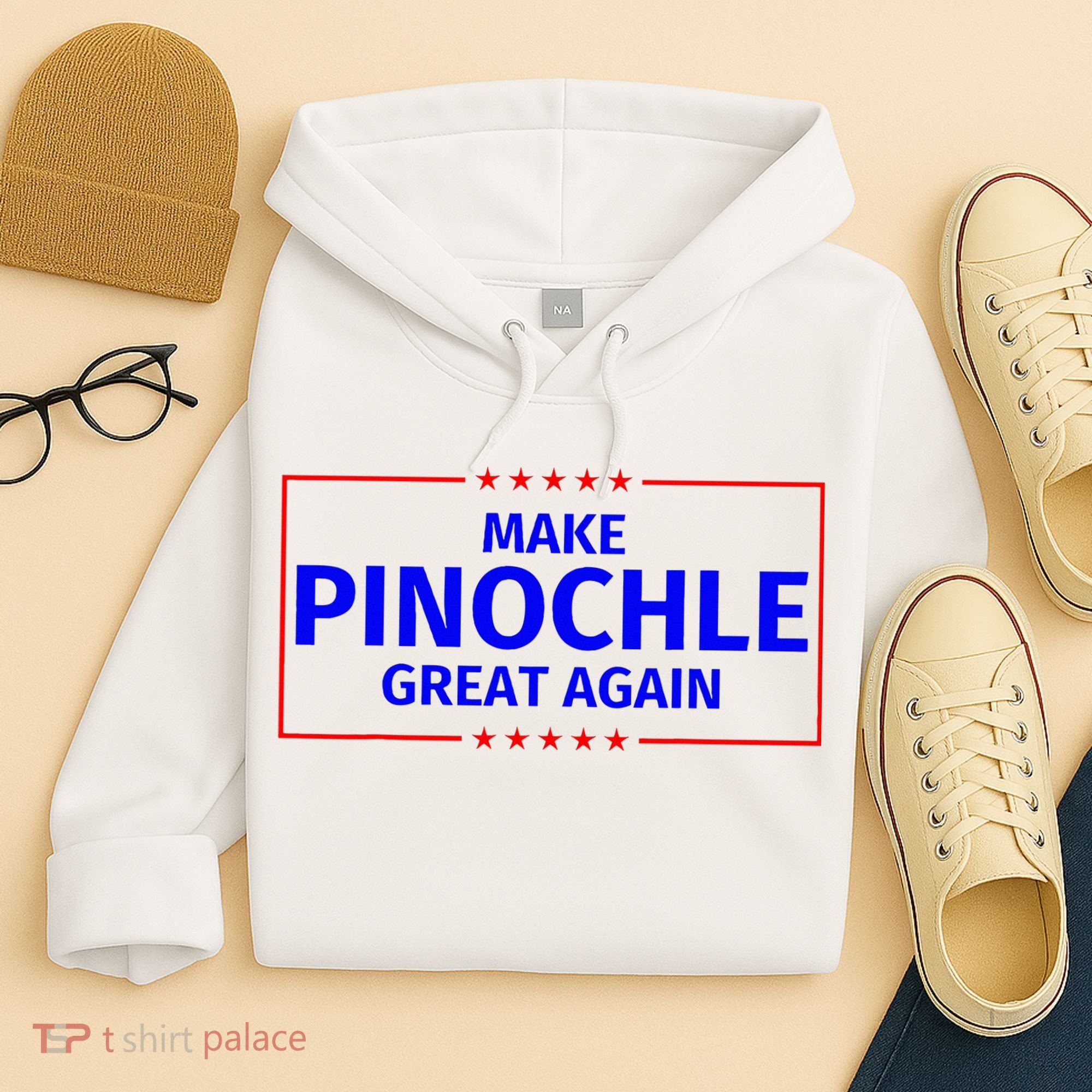 Funny Make Pinochle Great Again Parody Gifts Hoodie