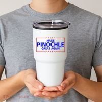 Funny Make Pinochle Great Again Parody Gifts Tumbler thumb 2