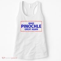 Funny Make Pinochle Great Again Parody Gifts Women's Tank Top thumb 0