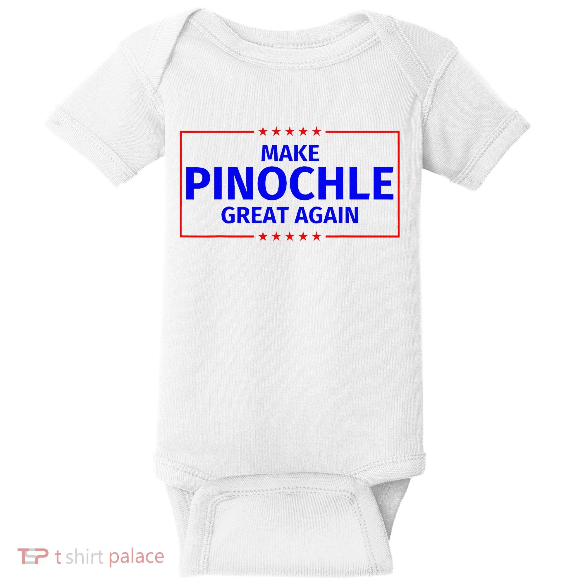 Funny Make Pinochle Great Again Parody Gifts Baby Bodysuit