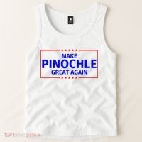 Funny Make Pinochle Great Again Parody Gifts Tank Top thumb 2
